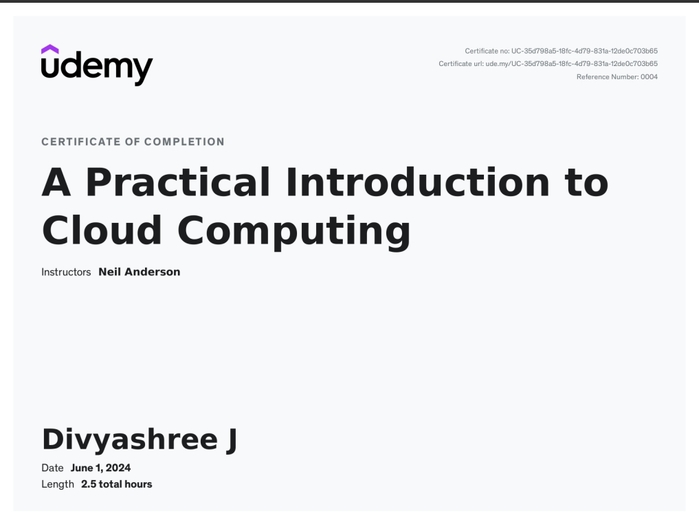 Certificate 1